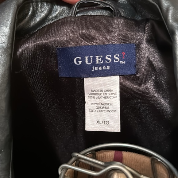 Guess Leather Blazer Size XL - Picture 4 of 5